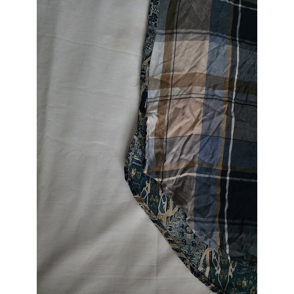 Olive Hill‎ Women's Multicolor Plaid Long Sleeve Button Front Shirt Size Medium - Picture 8 of 12